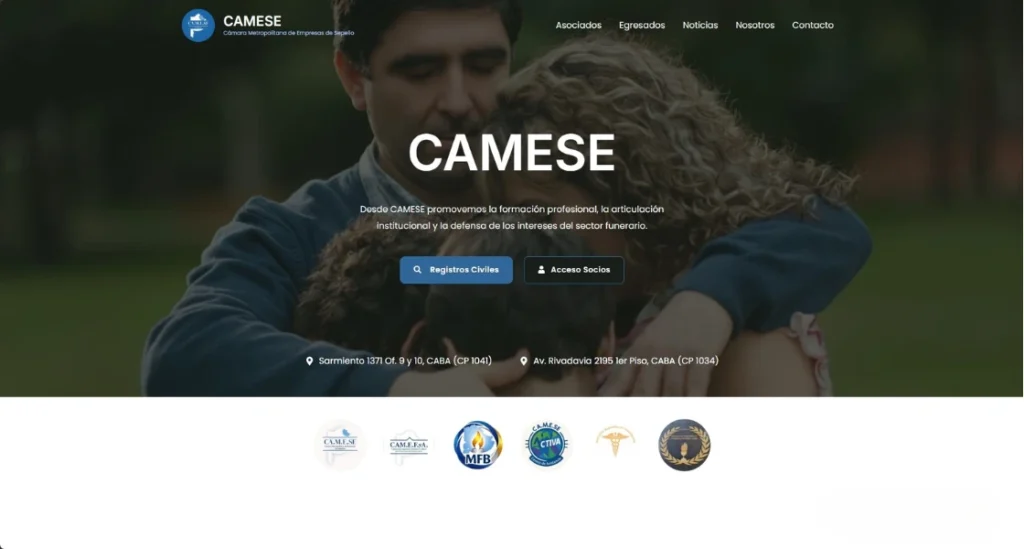 pagina web camese