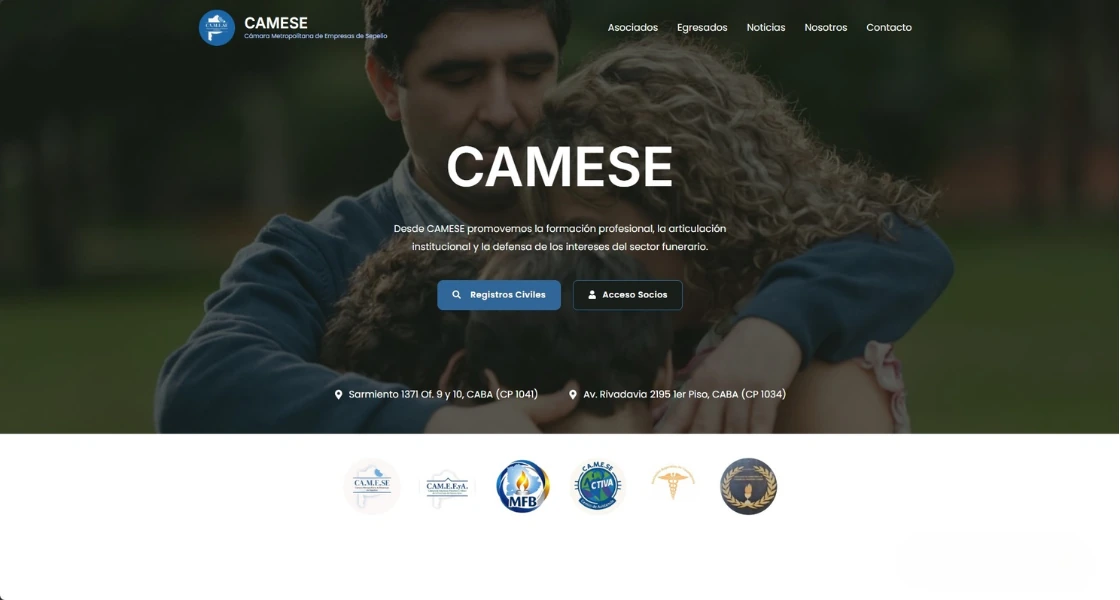 pagina web camese