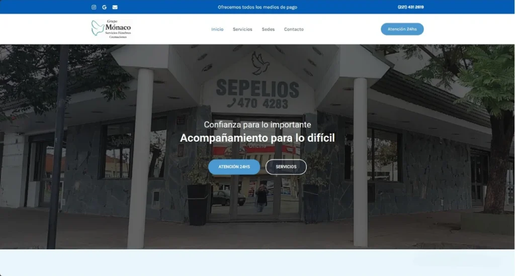 pagina web sepelios monaco